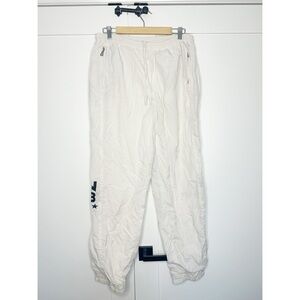 Bogner Vintage 90’s track pant large 30 white windbreaker ski lightweight rare